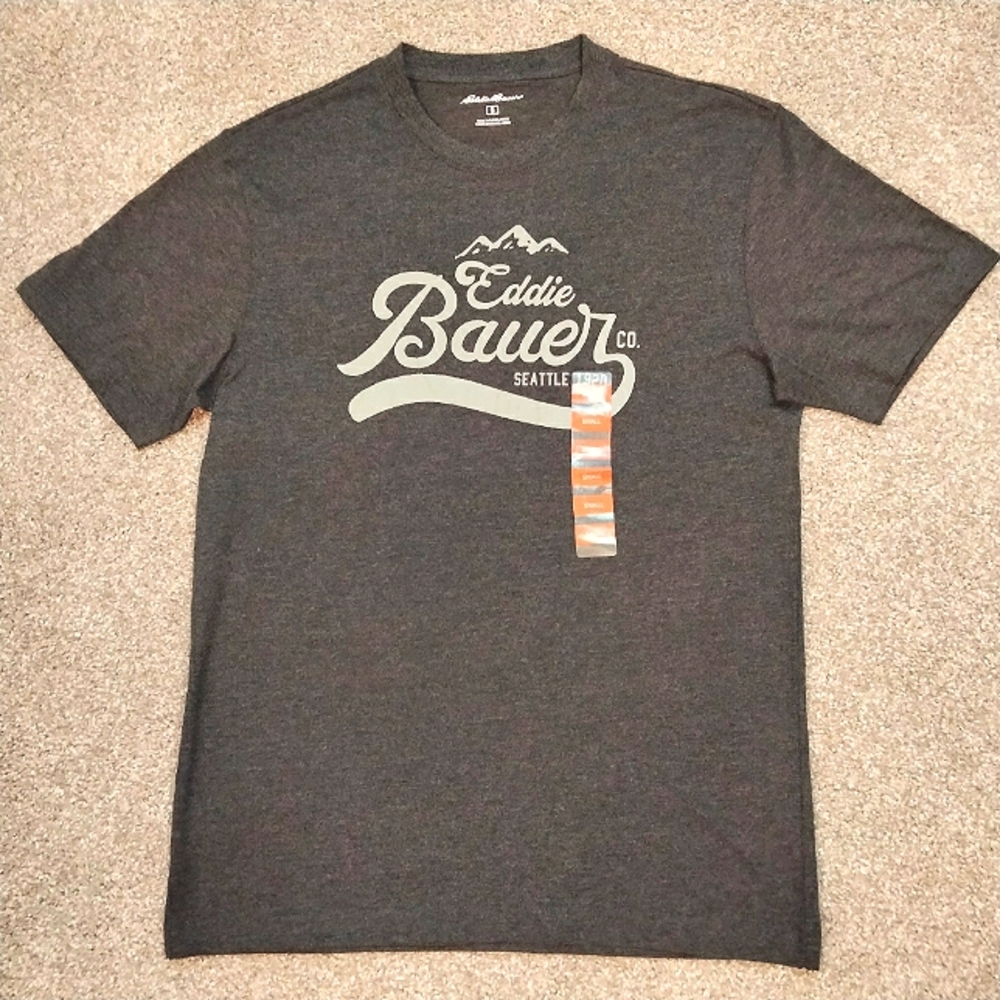 NWT Sz S Eddie Bauer Men's Logo Graphic T-Shirt